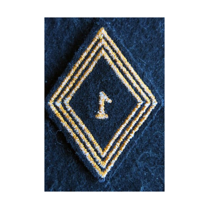 LOSANGE DE BRAS MODÈLE 45 : Ecusson modèle troupe du 1° régiment de chasseurs parachutistes après 1958
