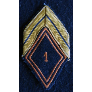 LOSANGE DE BRAS MODÈLE 45 : Ecusson caporal du 1° régiment de choc