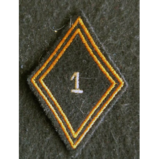 LOSANGE DE BRAS MODÈLE 45 : Ecusson sous officiers du 1° régiment de choc CNEC Montlouis