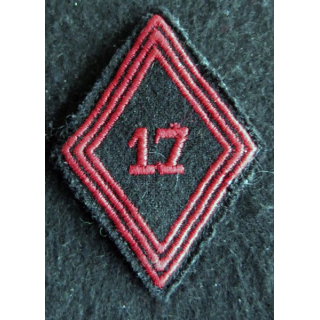 LOSANGE DE BRAS MODÈLE 45 : Ecusson modèle troupe du 17° bataillon du génie aéroporté (BGAP) 1950