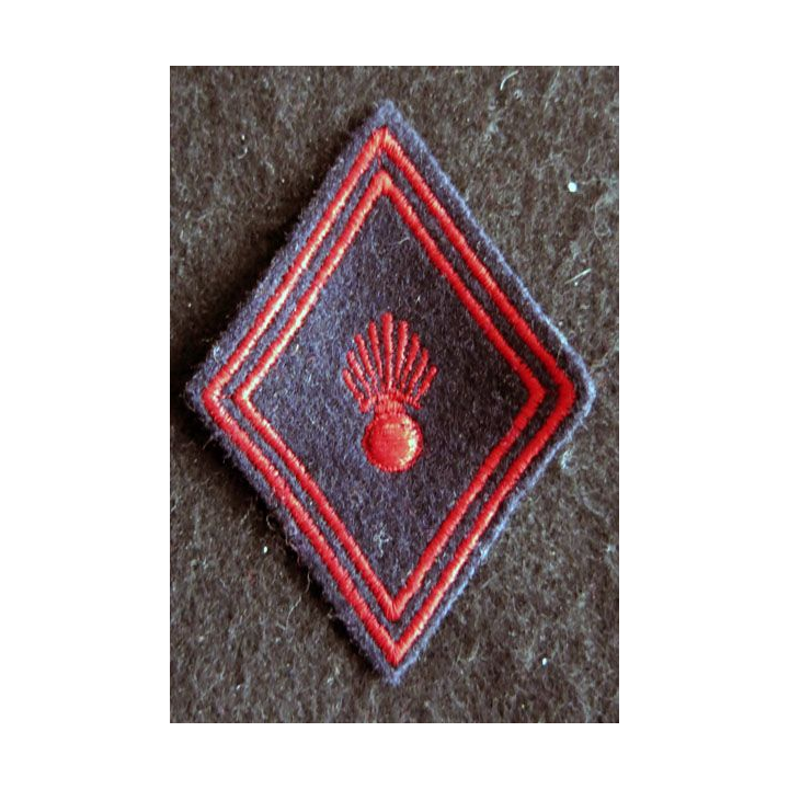 LOSANGE DE BRAS MODÈLE 45 :  Écusson modèle troupe infanterie hors unité ou CI ou Etat major