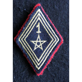 LOSANGE DE BRAS MODÈLE 45 :  modèle troupe 1° régiment de spahis marocain AFN