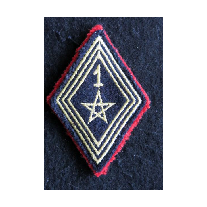 LOSANGE DE BRAS MODÈLE 45 :  modèle troupe 1° régiment de spahis marocain AFN