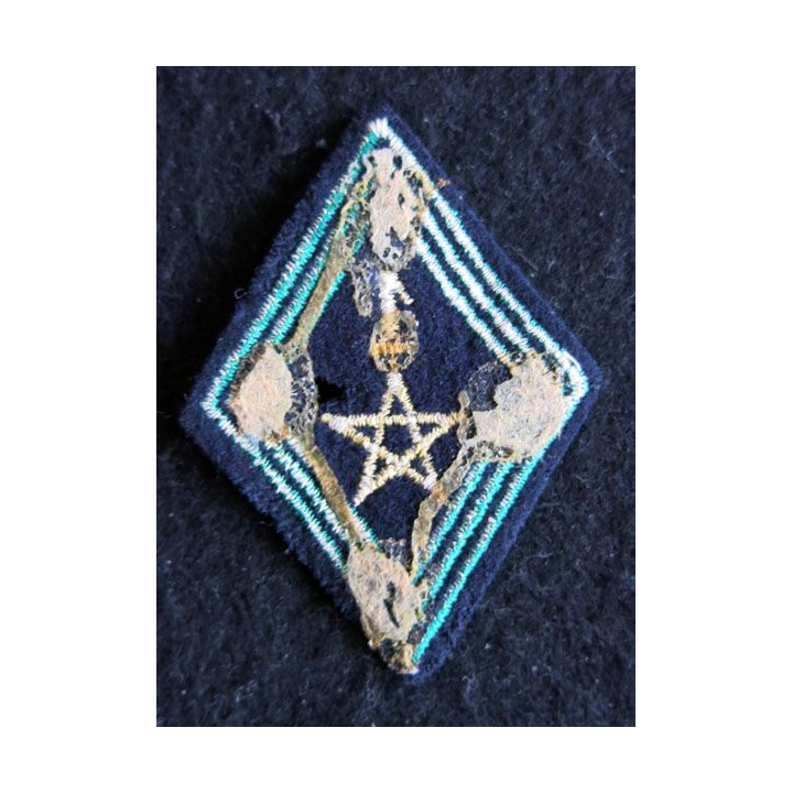 LOSANGE DE BRAS MODÈLE 45 : modèle sous officiers du 1° régiment de tirailleurs marocains (1° modèle) INDO
