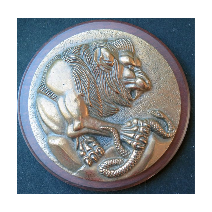 Tape de bouche de la DPSD 19 cm de diamètre en bronze