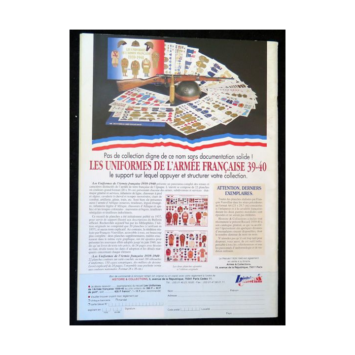 ARMES MILITARIA Magazine n° 161 de décembre 1998 sur les galons