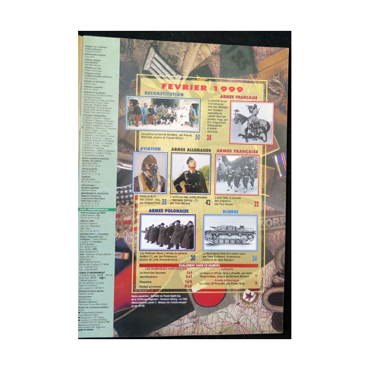 ARMES MILITARIA Magazine n° 163 de février 1999 sur les troupes du Levant