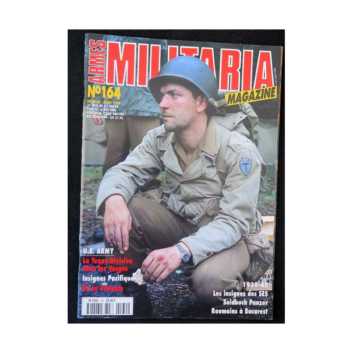 ARMES MILITARIA Magazine n° 164 de mars 1999 sur les GI au Vietnam