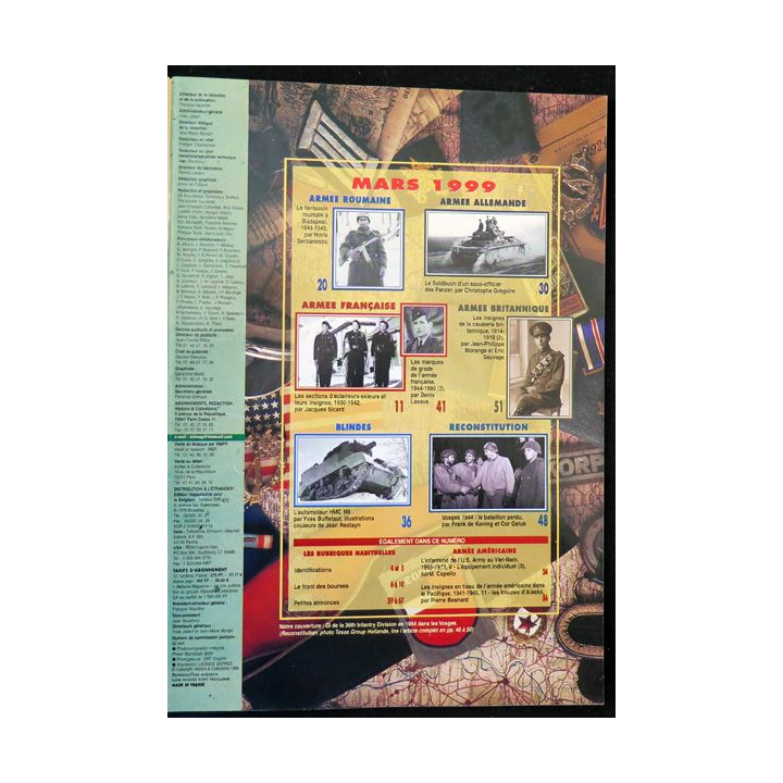 ARMES MILITARIA Magazine n° 164 de mars 1999 sur les GI au Vietnam