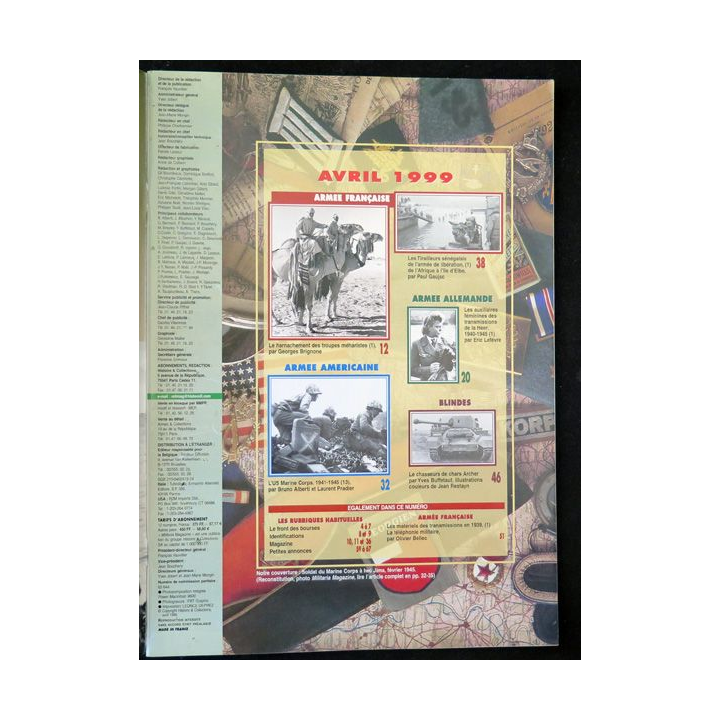 ARMES MILITARIA Magazine n° 165 de avril 1999 sur le matériel des transmissions 2° GM