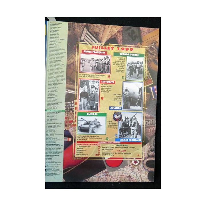 ARMES MILITARIA Magazine n° 168 de juillet 1999 sur les SAS français