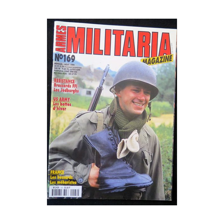 ARMES MILITARIA Magazine n° 169 de Août 1999 sur Hussards Méharistes