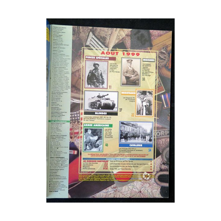 ARMES MILITARIA Magazine n° 169 de Août 1999 sur Hussards Méharistes