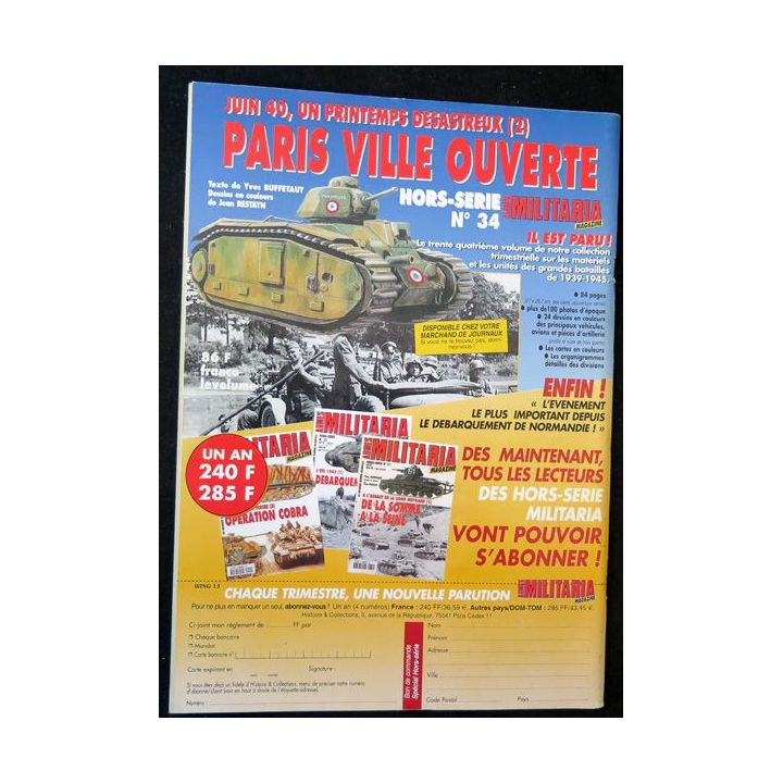 ARMES MILITARIA Magazine n° 172 de novembre 1999 sur les dagues Heer
