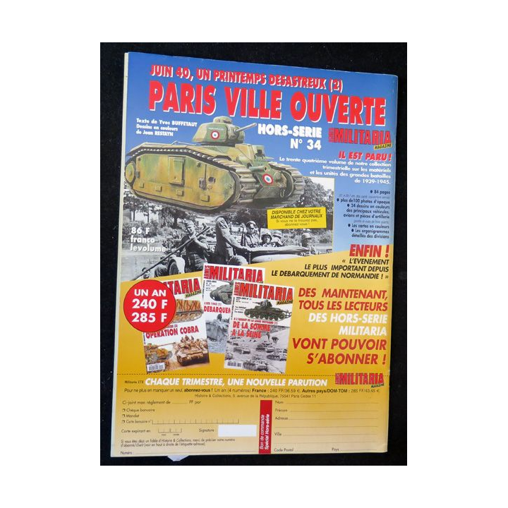 ARMES MILITARIA Magazine n° 173 de décembre 1999 sur les conductrices croix rouge