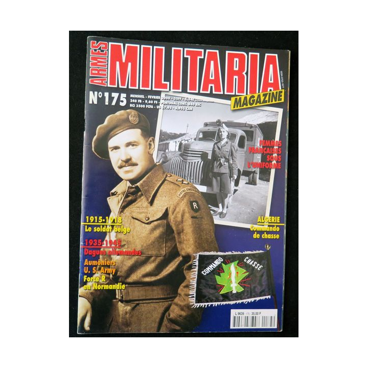 ARMES MILITARIA Magazine n° 175 de février 2000 sur le commando de chasse