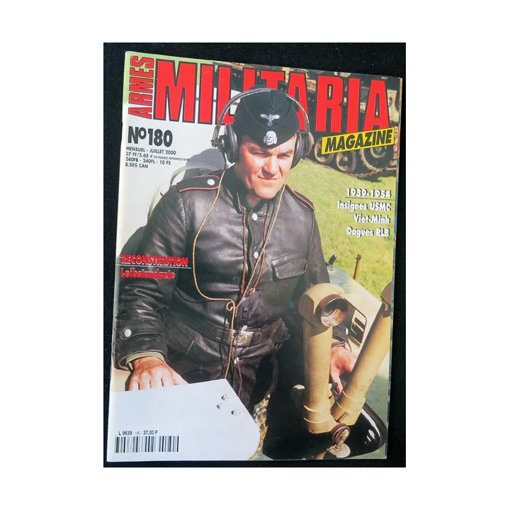 ARMES MILITARIA Magazine n° 180 de juillet 2000 sur les insignes USMC