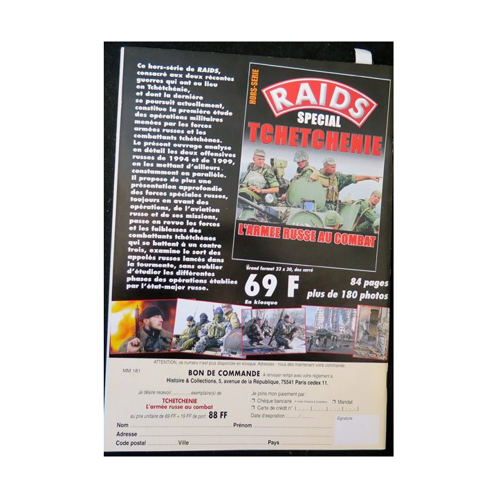 ARMES MILITARIA Magazine n° 181 de août 2000 sur les Goums
