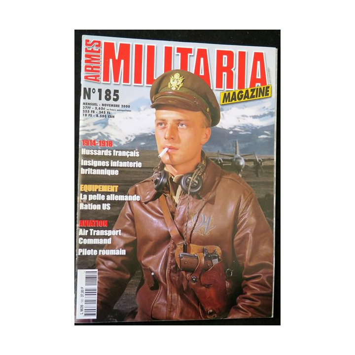 ARMES MILITARIA Magazine n° 185 de décembre 2000 sur les Hussards français