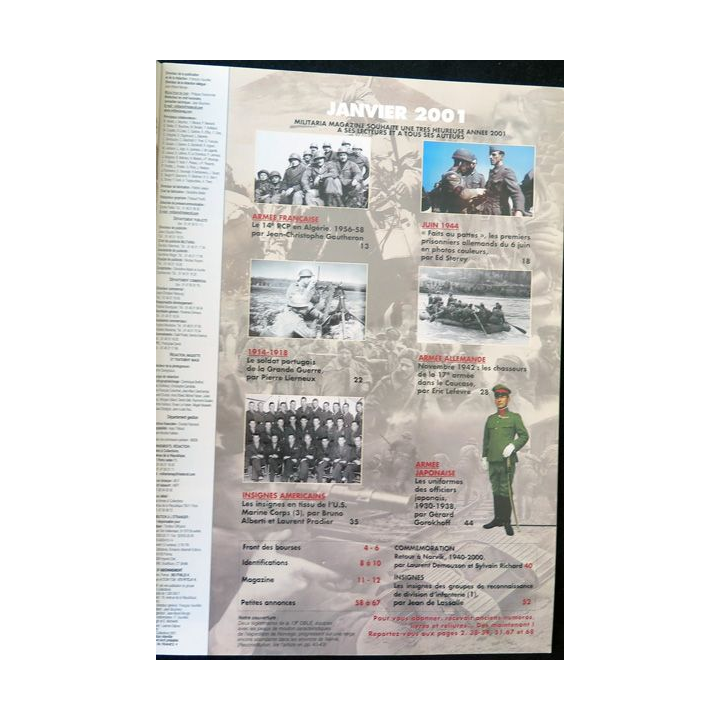 ARMES MILITARIA Magazine n° 186 de janvier 2001 sur Narvik 1940