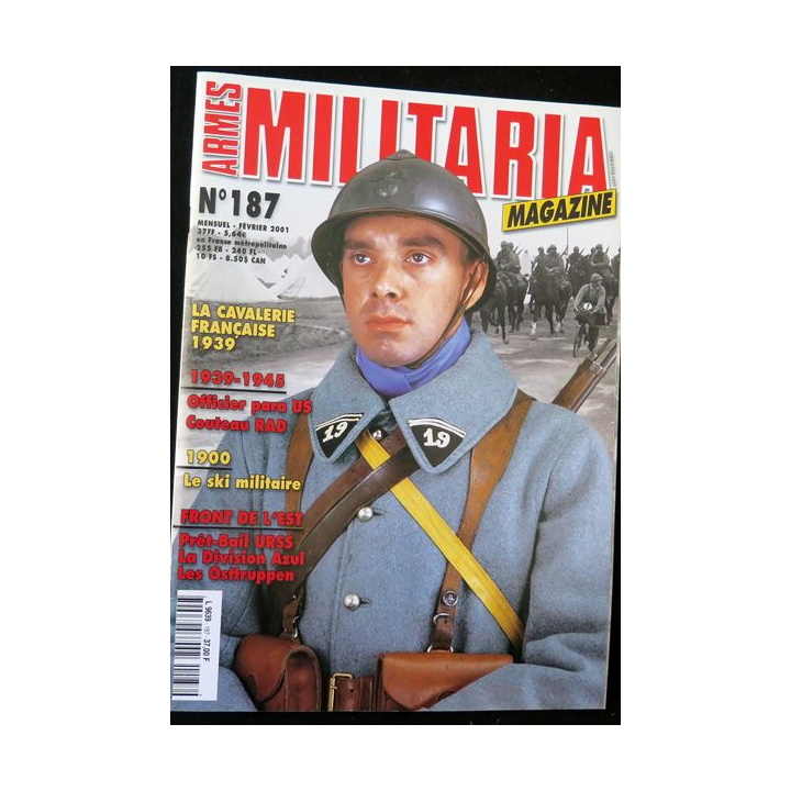 ARMES MILITARIA Magazine n° 187 de février 2001 sur cavalerie 1939