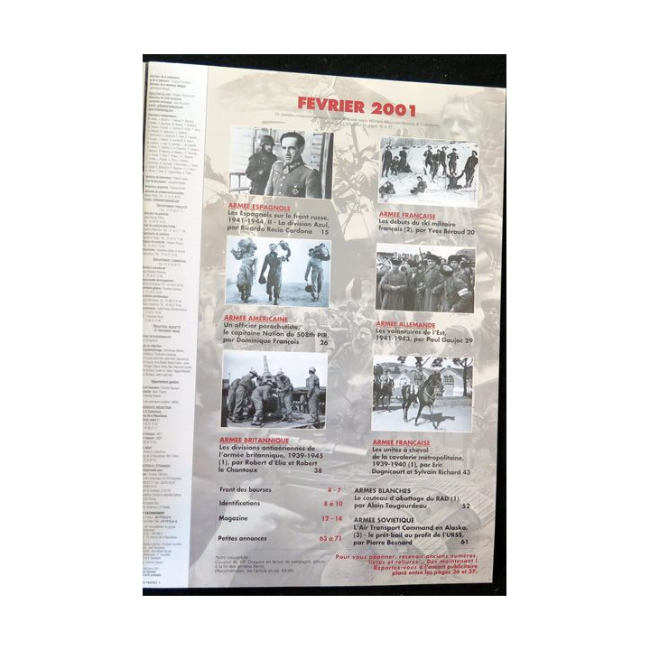 ARMES MILITARIA Magazine n° 187 de février 2001 sur cavalerie 1939