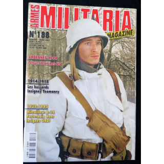 ARMES MILITARIA Magazine n° 188 de mars 2001 sur Ardennes 1944