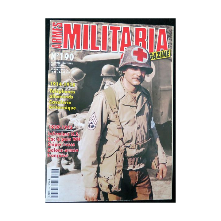 ARMES MILITARIA Magazine n° 190 de mai 2001 sur galons français