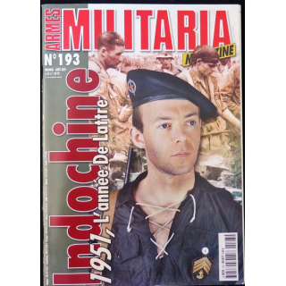 ARMES MILITARIA Magazine n° 193 de août 2001 sur l'Indochine