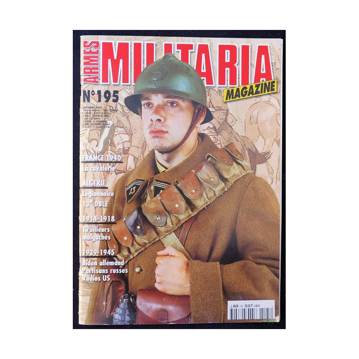 ARMES MILITARIA Magazine n° 195 de octobre 2001 sur la 13° DBLE