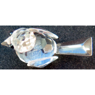 oiseau en verre taillé (3 x 5,5 cm)