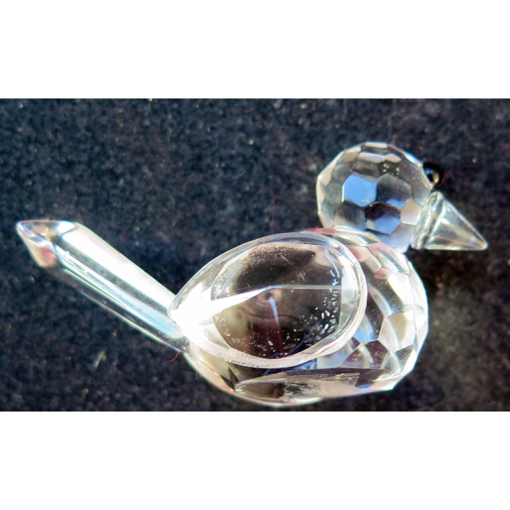 oiseau en verre taillé (3 x 5,5 cm)