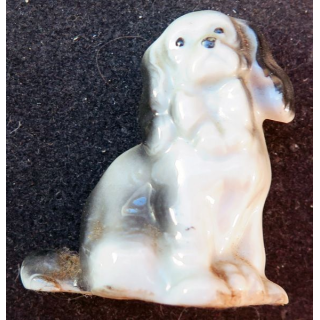 chien en céramique (4,5 x 4,2 cm)
