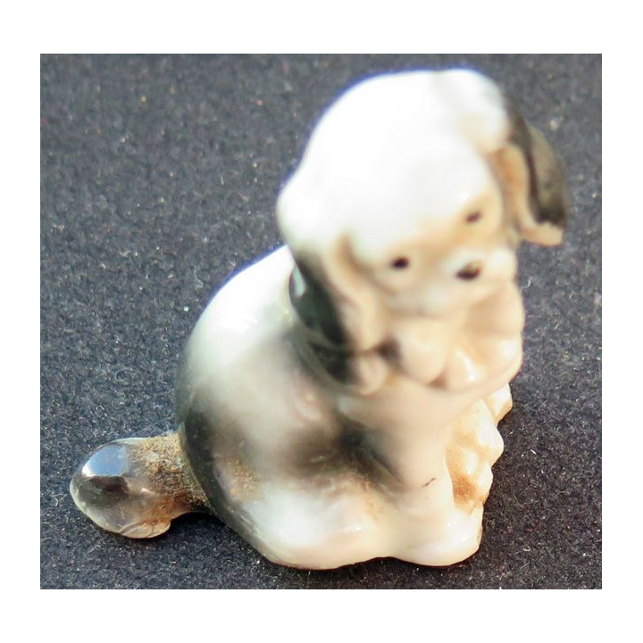 chien en céramique (4,5 x 4,2 cm)