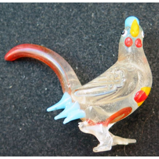 Coq en verre (4,5 x 5,7 cm)