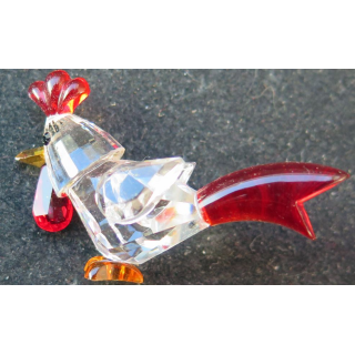 Coq en verre (5 x 3 cm)