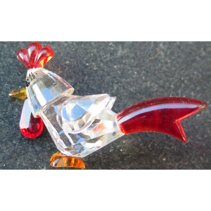 Coq en verre (5 x 3 cm)