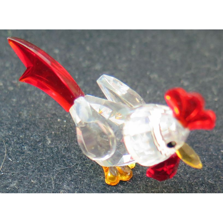 Coq en verre (5 x 3 cm)