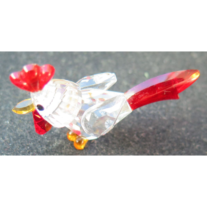 Coq en verre (5 x 3 cm)
