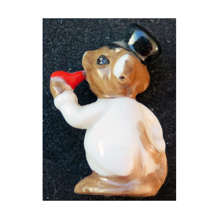 Trois petites souris en céramique hauteur 4,7 cm max