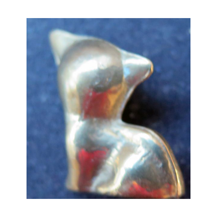 Petit chat en laiton (2,6 x 2,2 cm) 