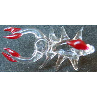 scorpion en verre (6 x 3 cm)