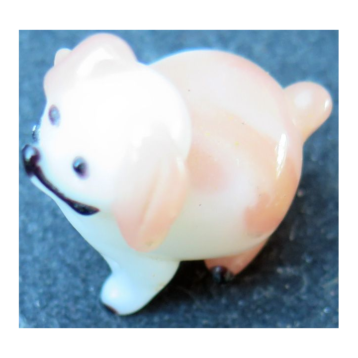 chien en verre (2,5 x 3 cm)