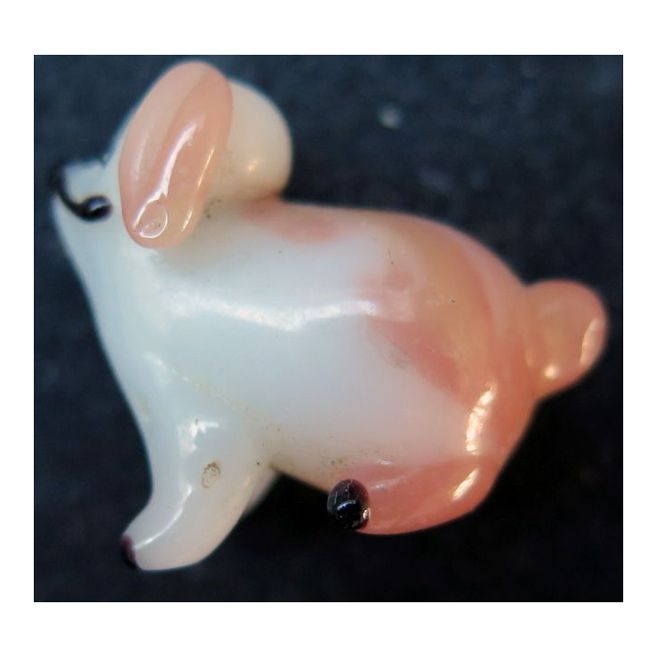 chien en verre (2,5 x 3 cm)