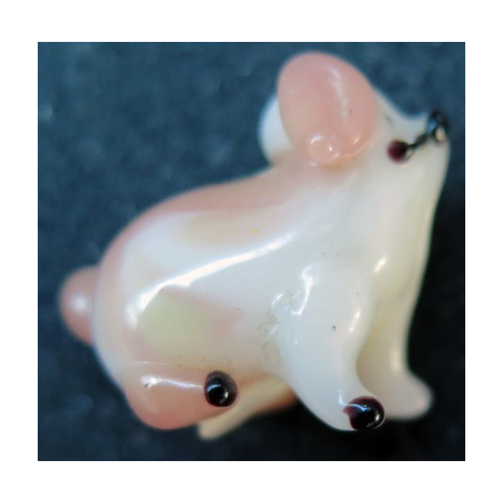 chien en verre (2,5 x 3 cm)