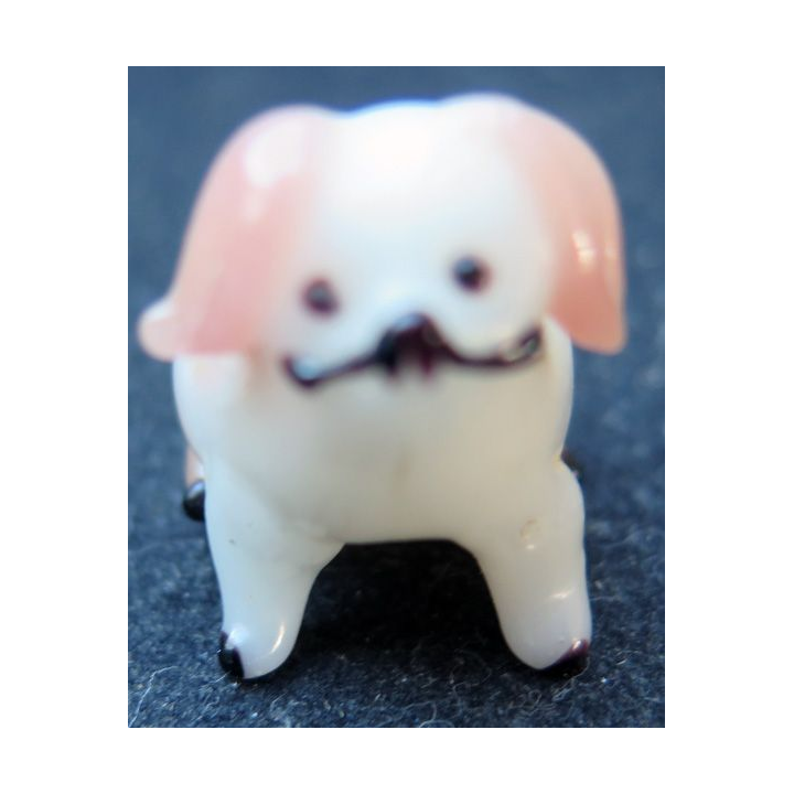 chien en verre (2,5 x 3 cm)