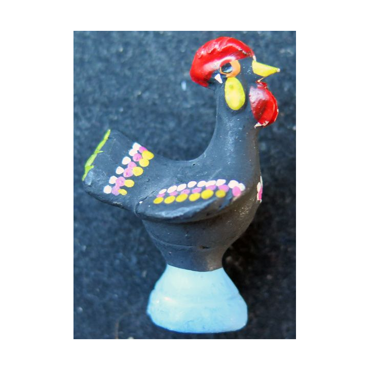 poule en bois peint (3,5 x 2,7 cm)