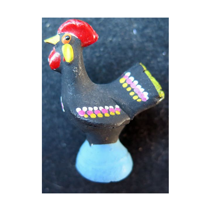 poule en bois peint (3,5 x 2,7 cm)