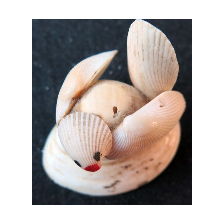 oiseau en coquillage (4 x 2,5 cm)