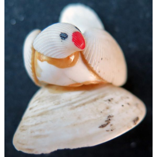 oiseau en coquillage (4 x 2,5 cm)